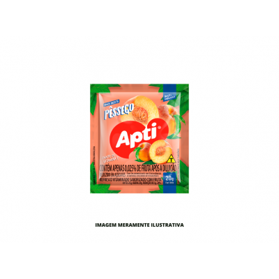 REFRESCO EM PO - APTI - 20g PESSEGO - DP15